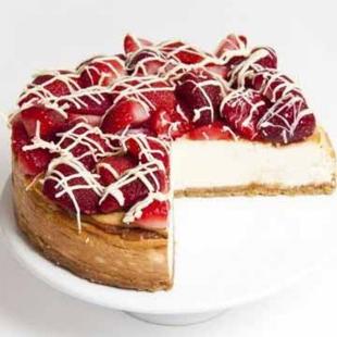 Strawberry White Chocolate Cheesecake